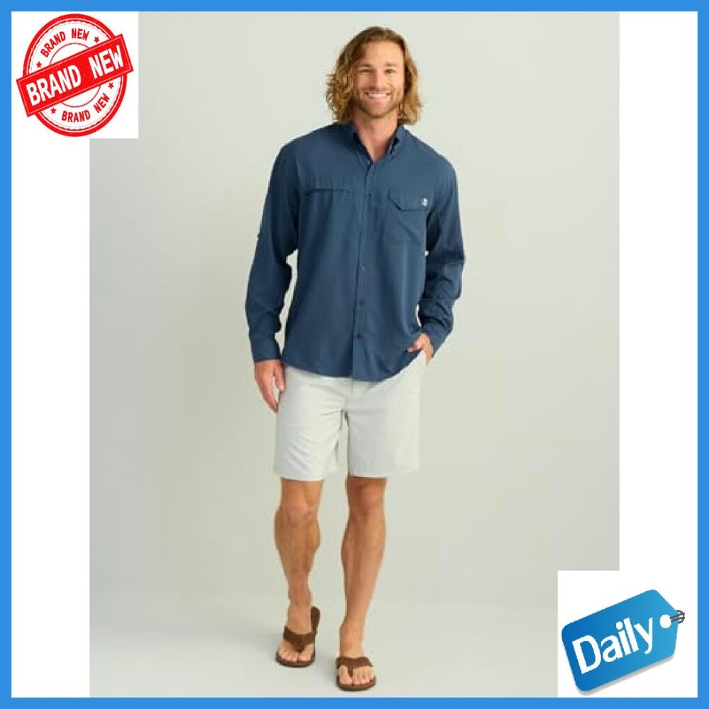 Men's Long Sleeve Button Down Performance Shirt 3… - image 3